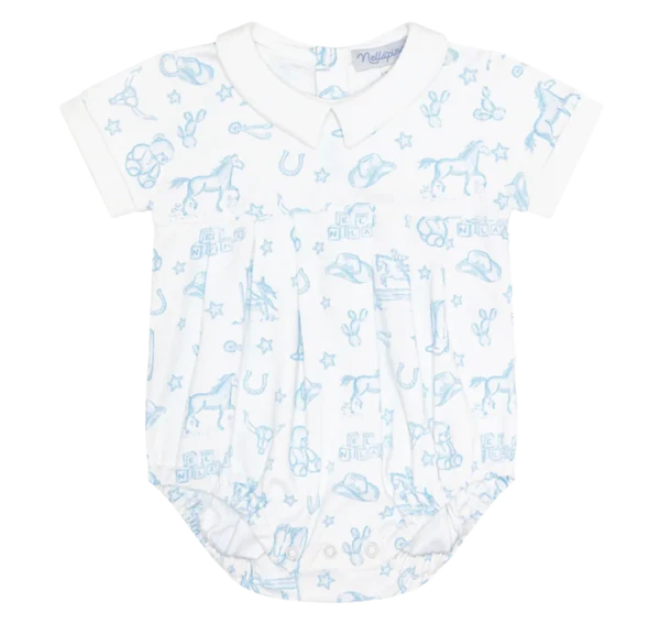 Blue Lone Star Toile Bubble