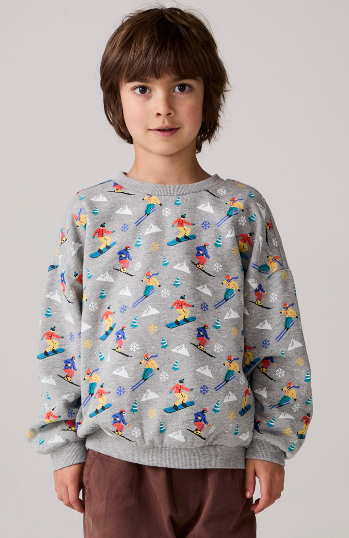 Dolomiti Boys Ski Print Pullover