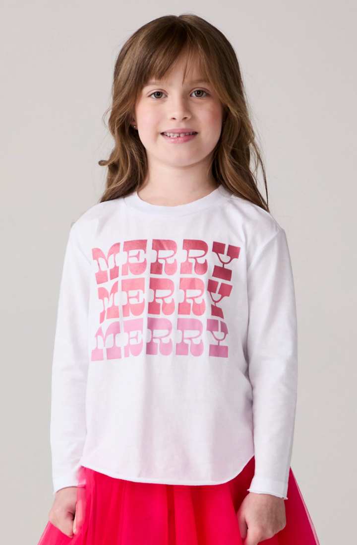 Merry Girls Long Sleeve Tee