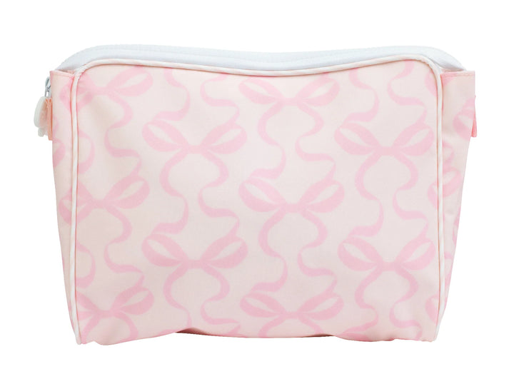 The Large Go Bag | Bows on Pink