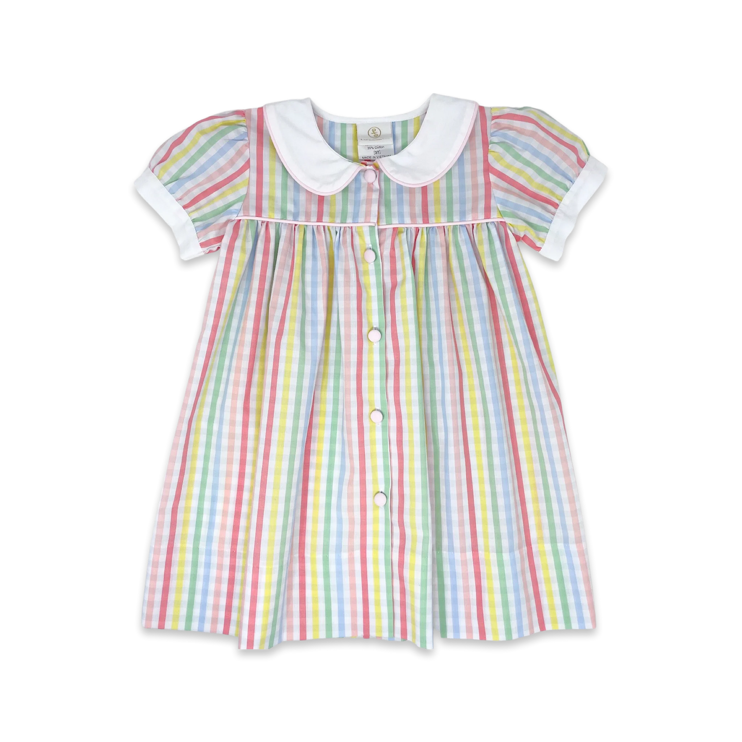 Breccan Dress | Rainbow Stripe