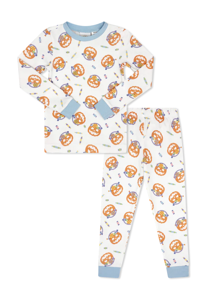 Sweet Pea PJ Set | Boo to You Blue