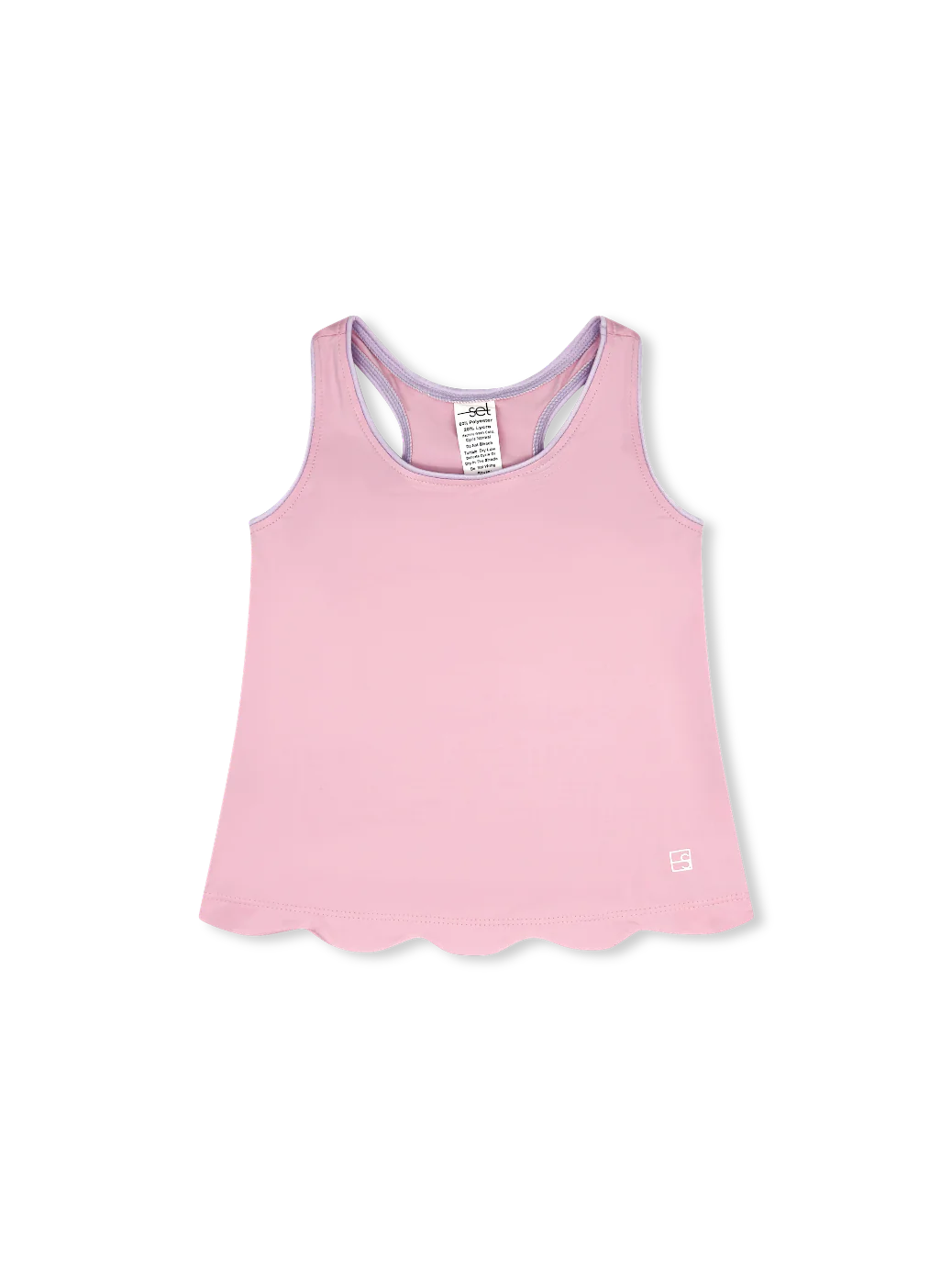 Anna Scallop Tank | Pink