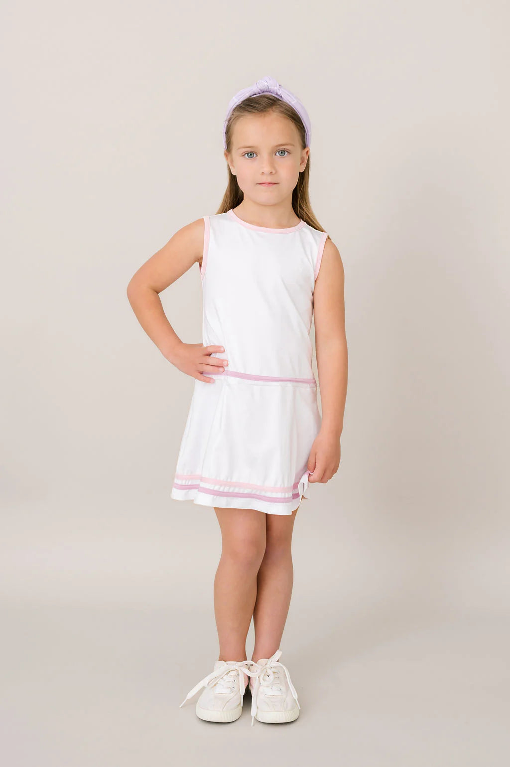 Jordan Dress | Pure Coconut, Pink, Purple