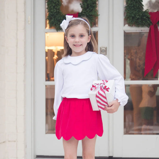 Susie Scallop Skirt | Red Cord