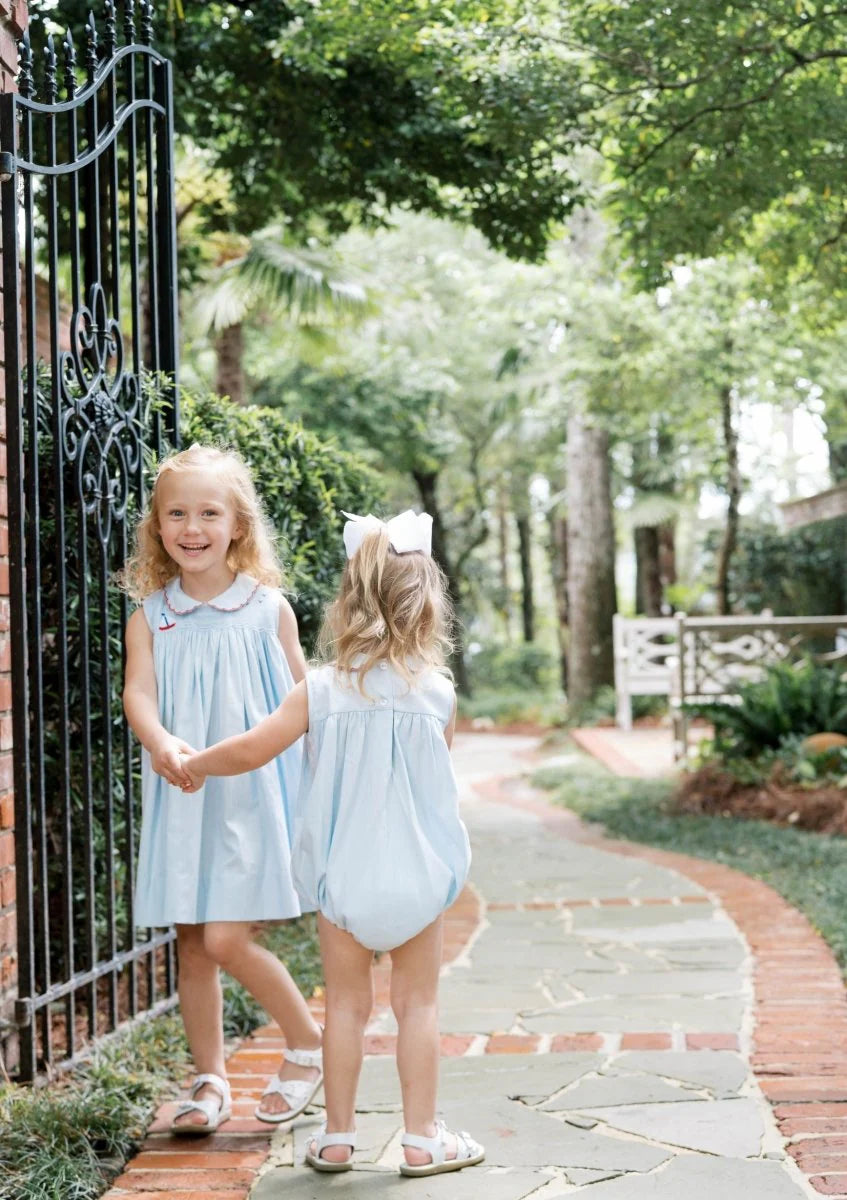 Ella Sailboat Dress I Brentwood Blue Pique