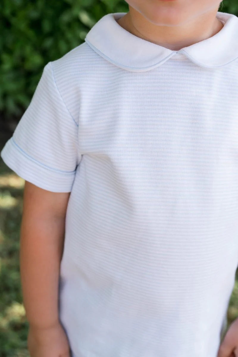 SIBLEY SHORT SET LOUISVILLE LIGHT BLUE MINISTRIPE