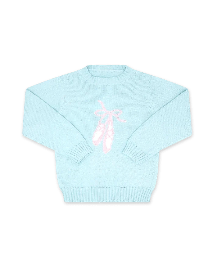 Cozy Up Sweater | Bluffton Blue w Ballet Slipper