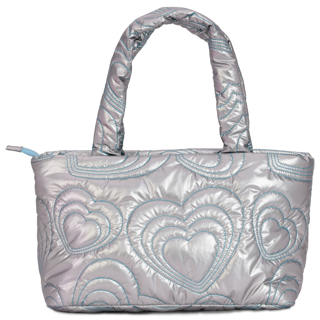 silver overnight bag