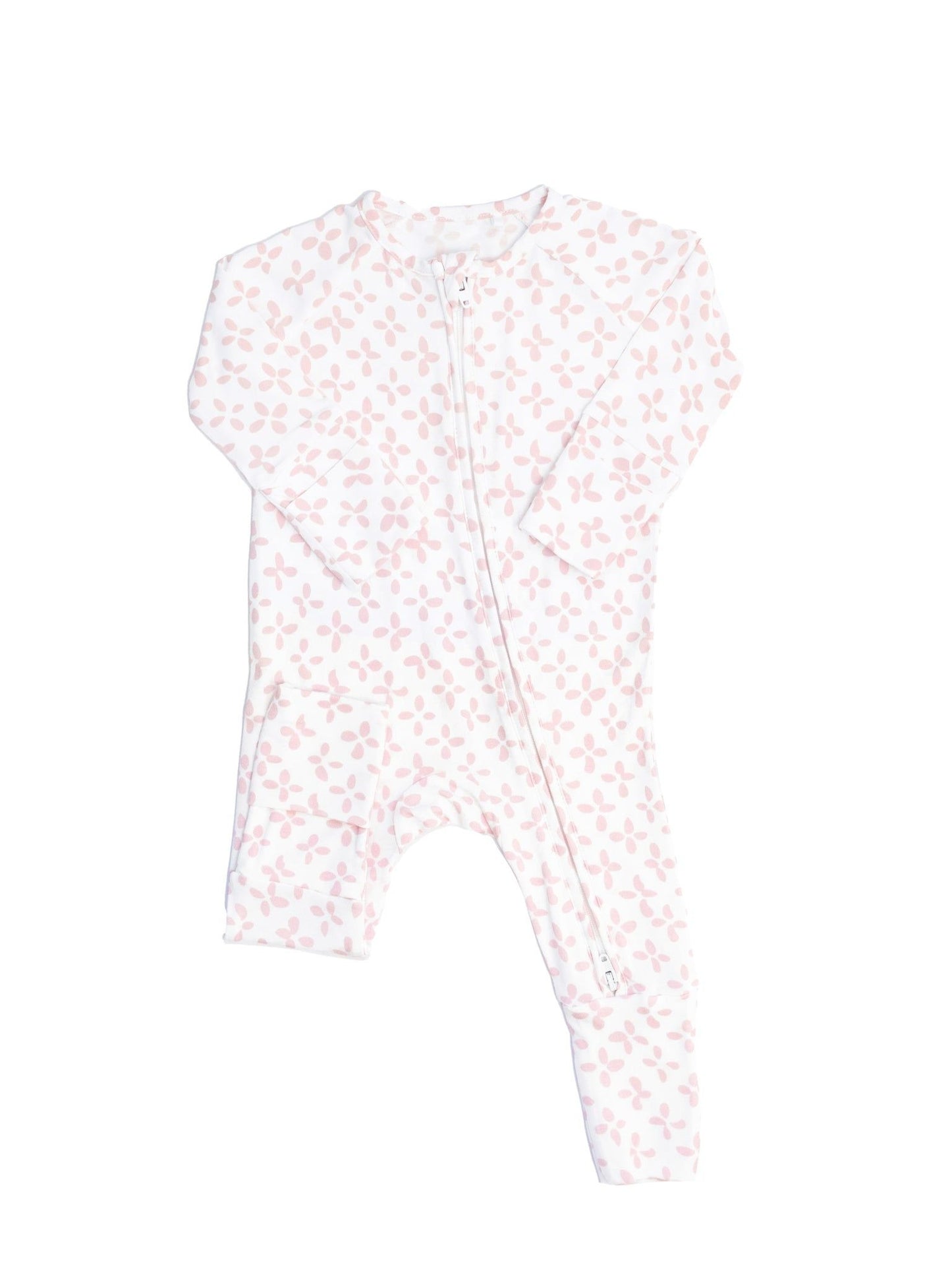 Sleep Romper | Pink Clover