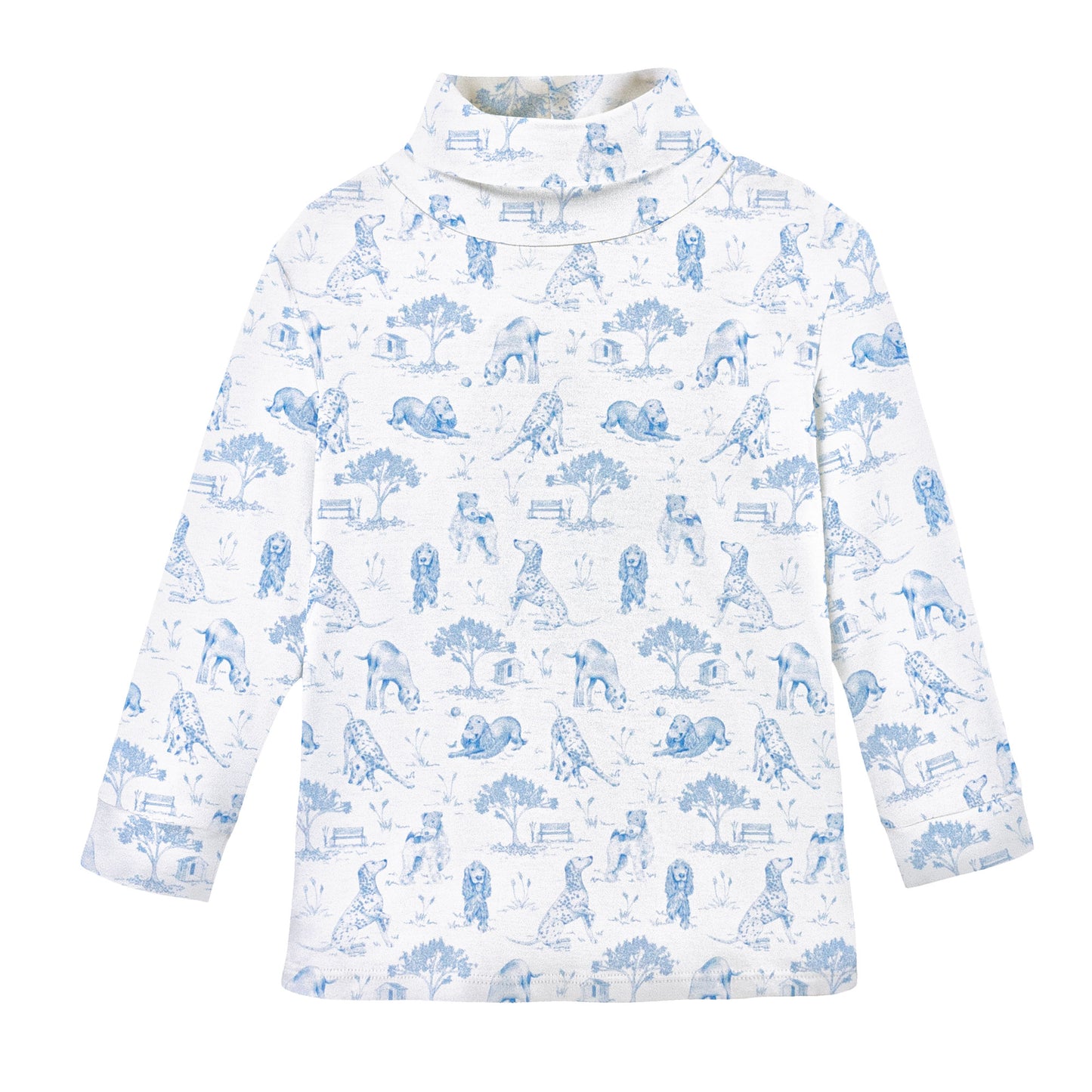 Printed Turtleneck Tee | Barking Bliss