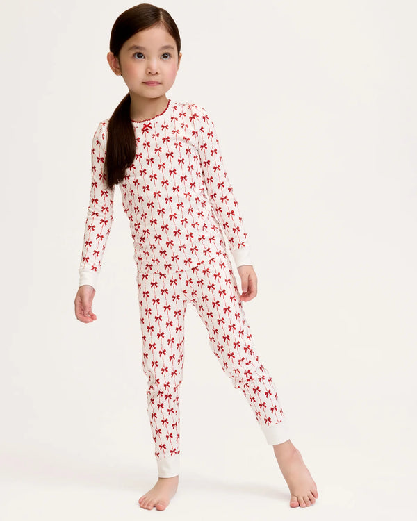 Girl's Pima Snug Fit Pajamas | Blissful Bows