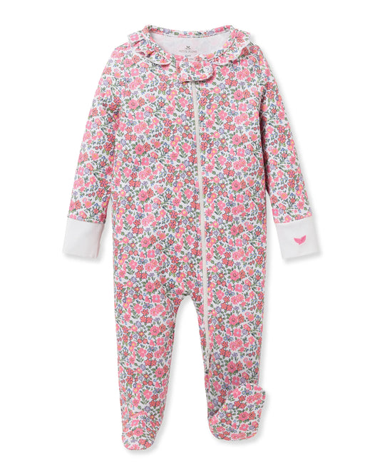 Baby's Pima Snug Fit Romper in Fleurs de Rose