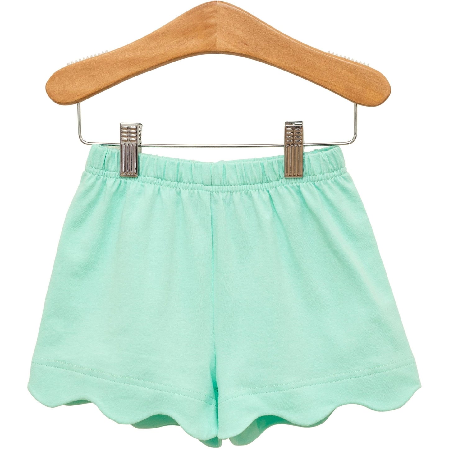 Scalloped Shorts- Mint