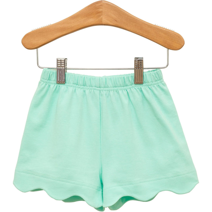 Scalloped Shorts- Mint