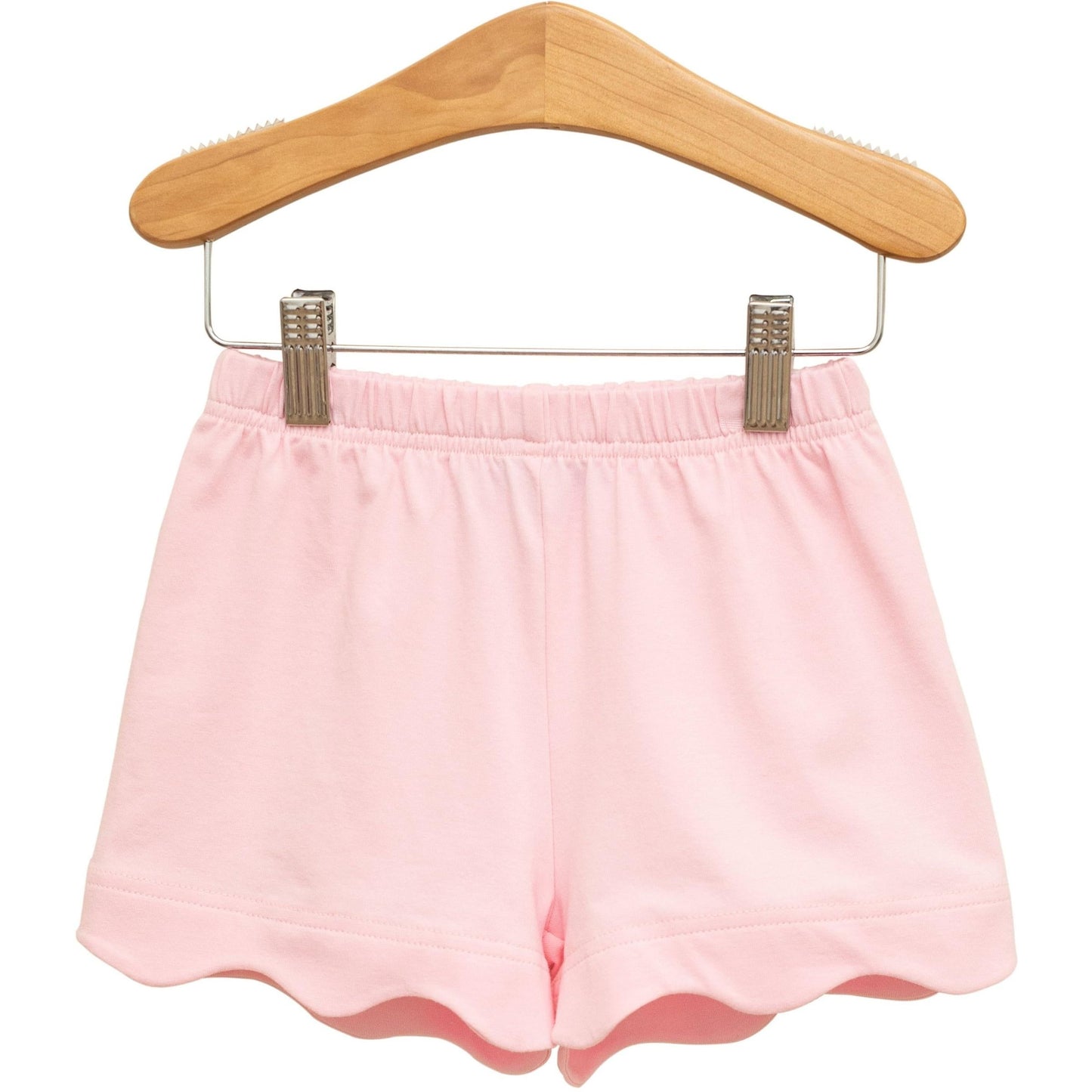Scalloped Shorts- Light Pink