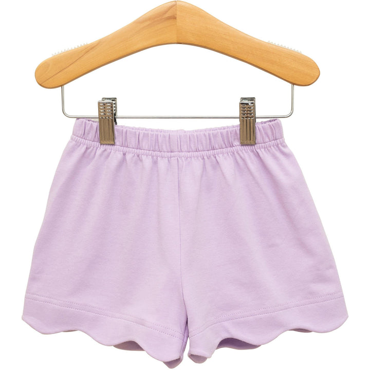 Scalloped Shorts- Lavender