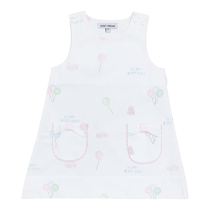 Happy Birthday Print Dress