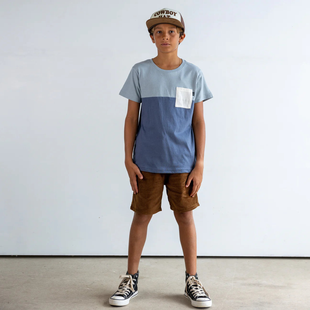 Stillwater Pocket Tee | Navy/Stone