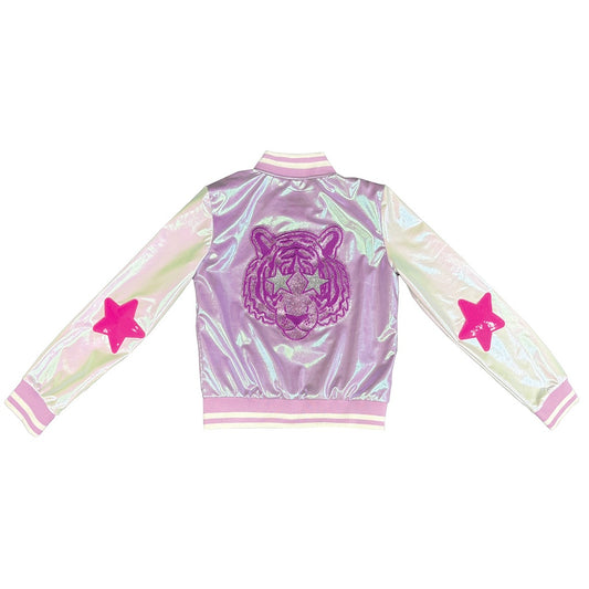 Tiger Metallic Varsity Jacket
