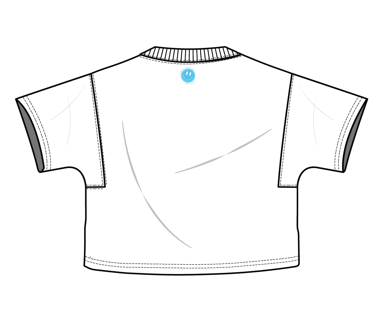 XOXO by Magpies Radiate Positivity Embroidered Tee | White