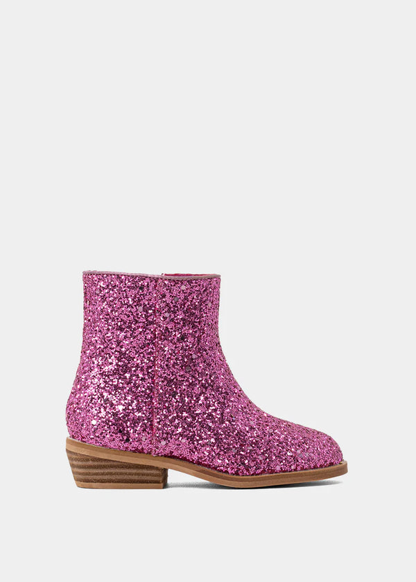 Vanilla Mini Boot | Pink Glitter
