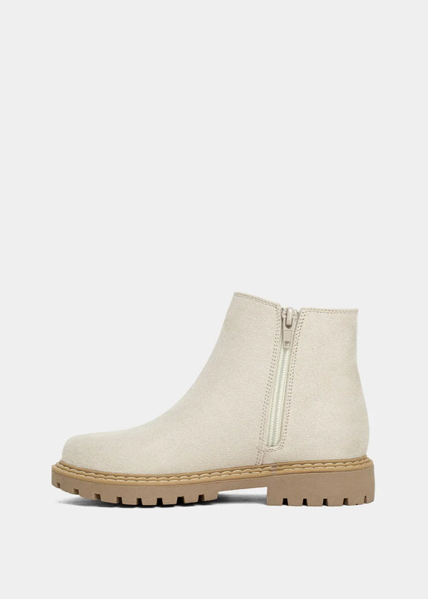Zophie Mini Boot | Light Grey Suede