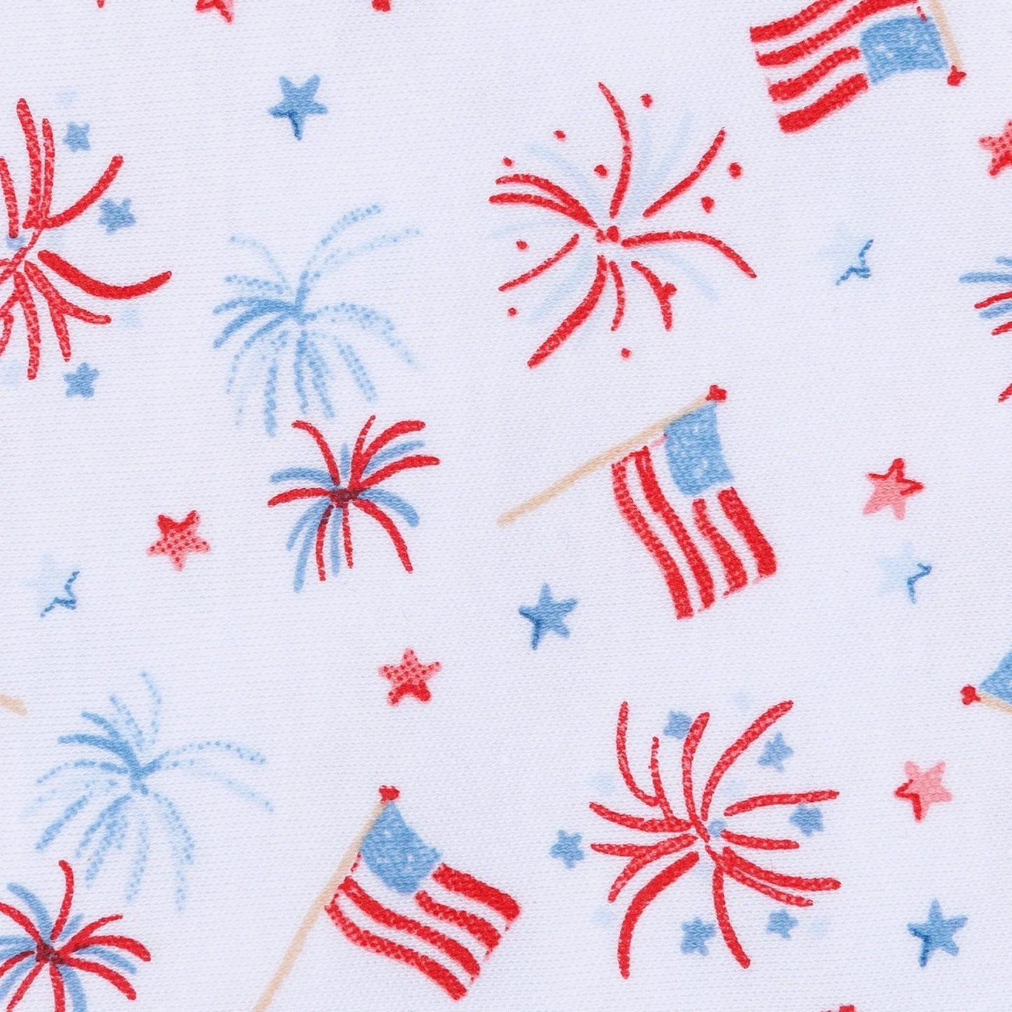 Sparkly Fourth Print Sleeveless Bubble