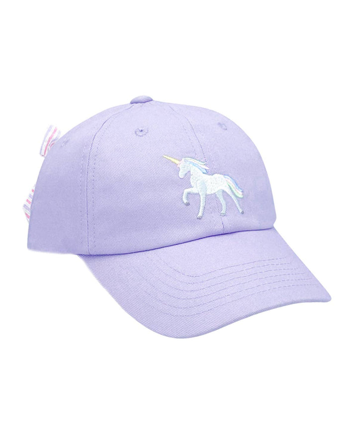 Rainbow Unicorn Bow Baseball Hat