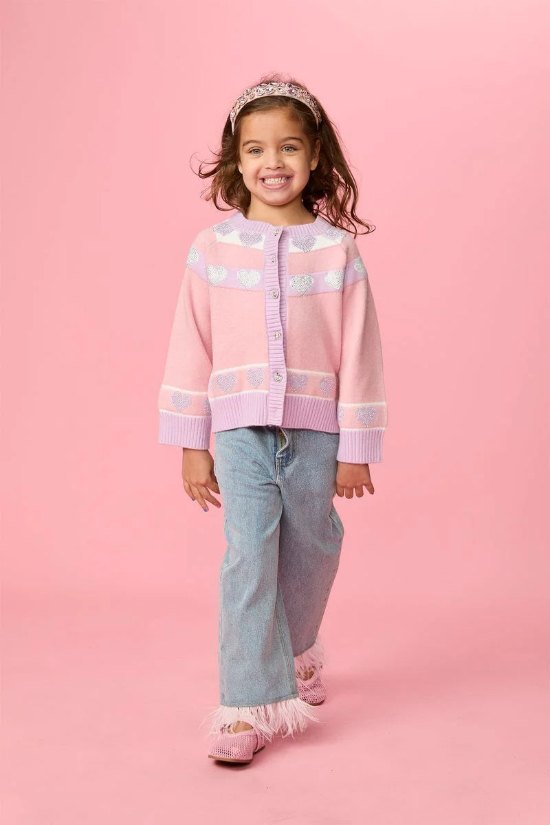 Alessia Crystal Heart Cardigan