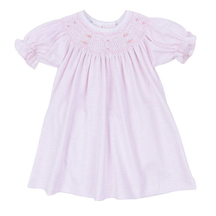Anna Smocked Short Sleeve Dress | Pink
