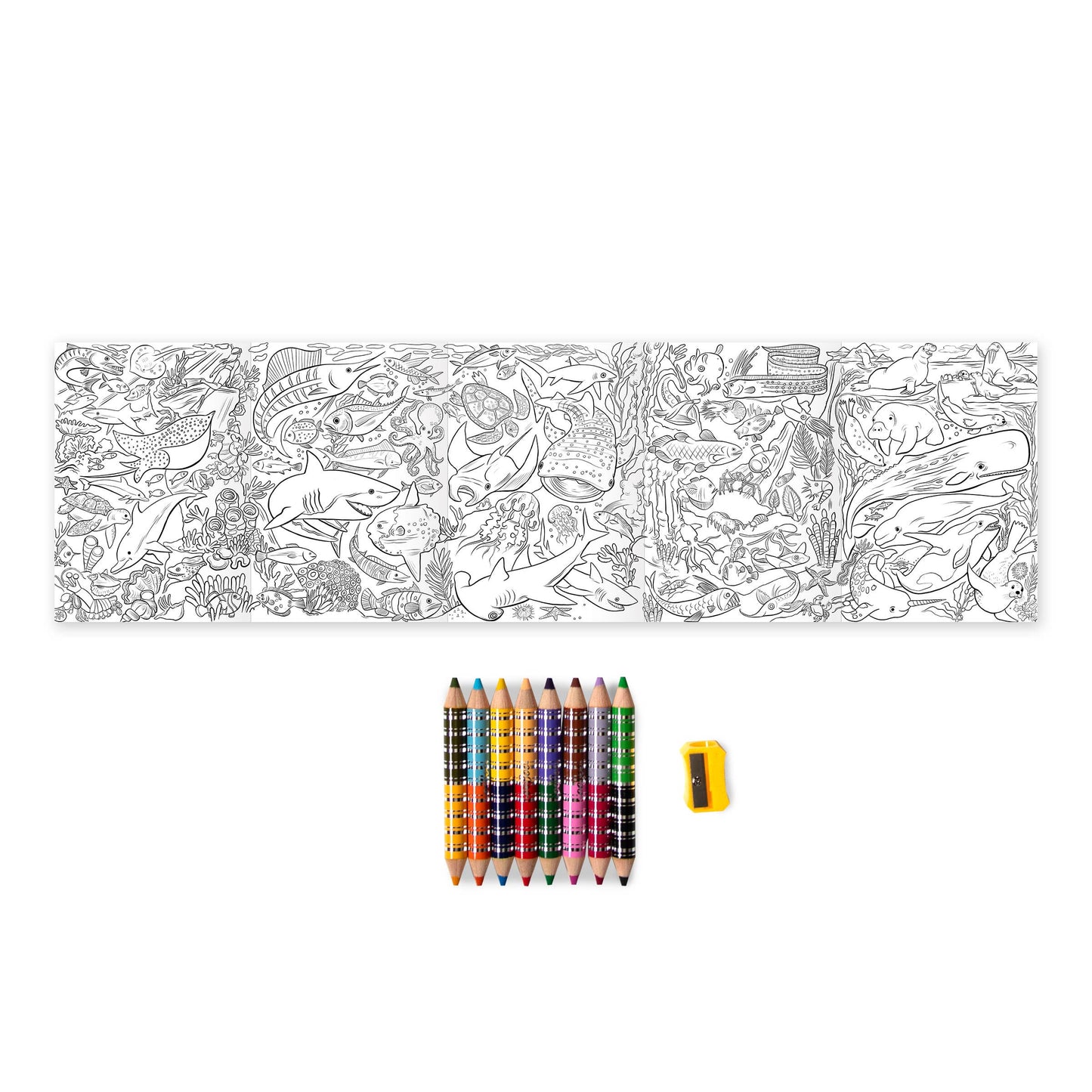 Under the Sea Biggie Pencils + Mini Mural