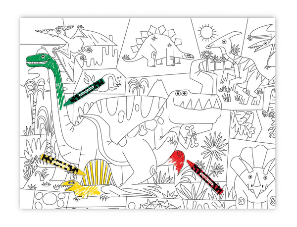 Coloring Poster - Dino World