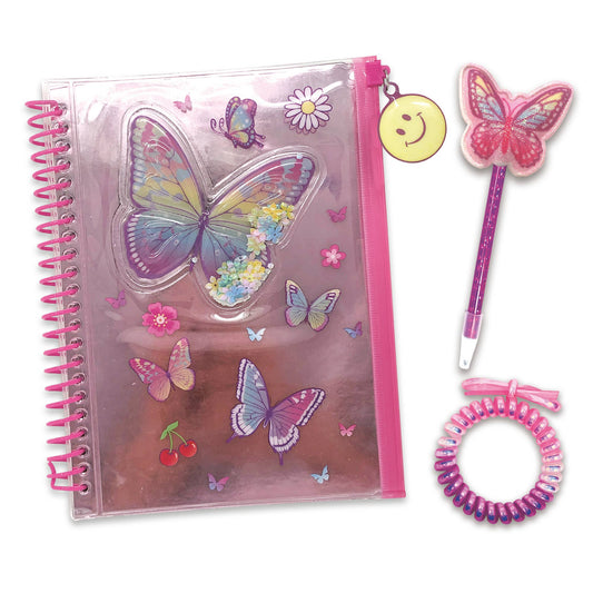 Journal with Pouch | Tie Dye Butterfly