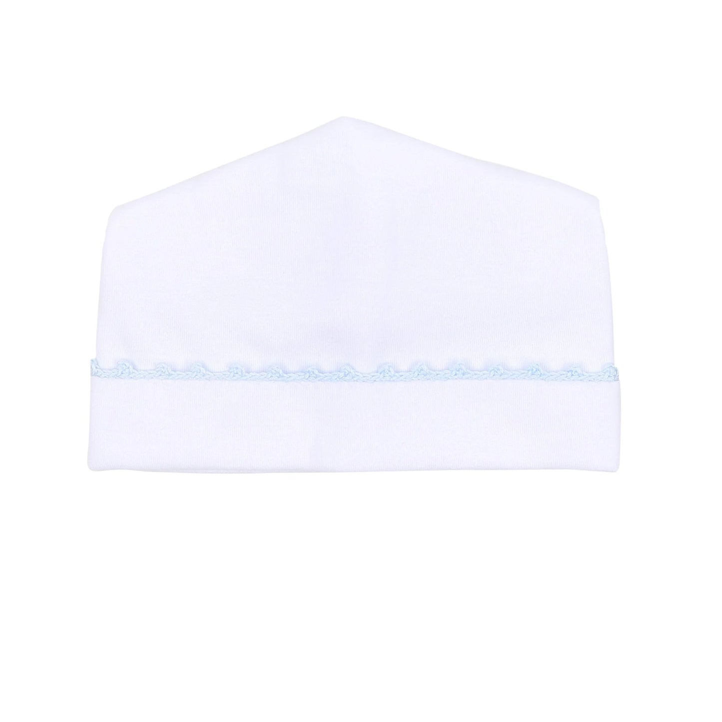 Baby Joy Blue Crochet Trim Hat