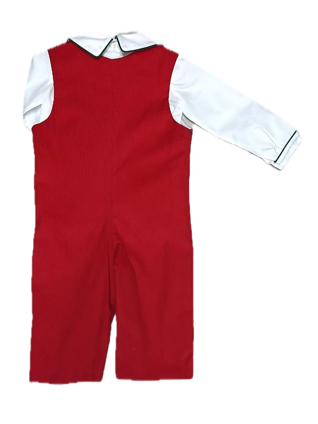 Christmas Classic Red Cord Overall Set