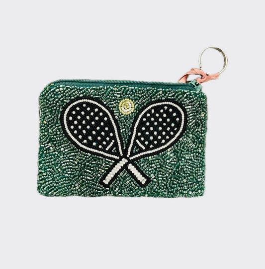 Tennis Racquets Coin Purse