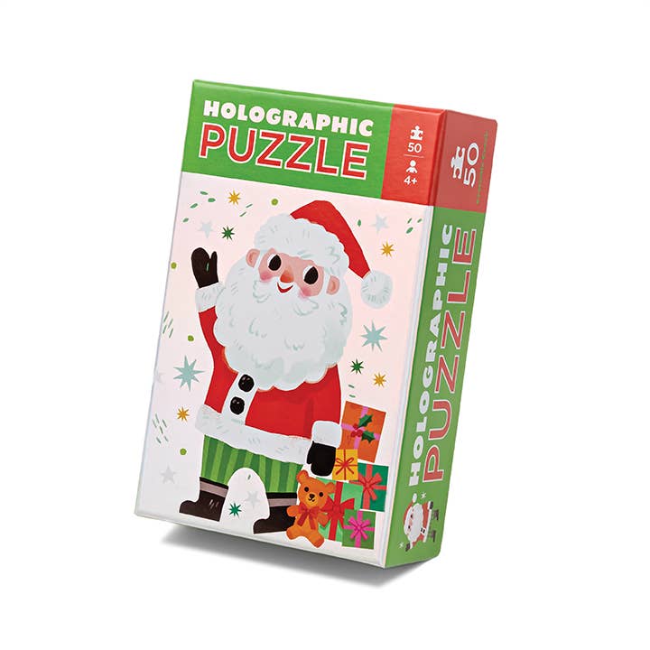 50-Piece Holographic Puzzle | Santa