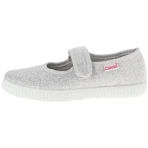 Cienta Mary Jane | Silver Sparkle