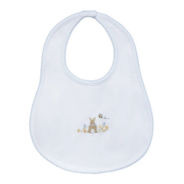 Bunny's Basket Bib I Light Blue