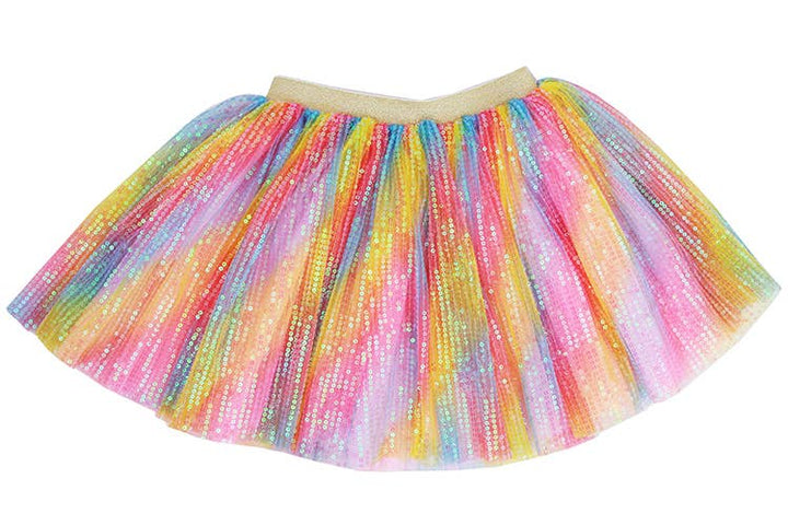 Rainbow Ombre Sequin Confetti Tutu