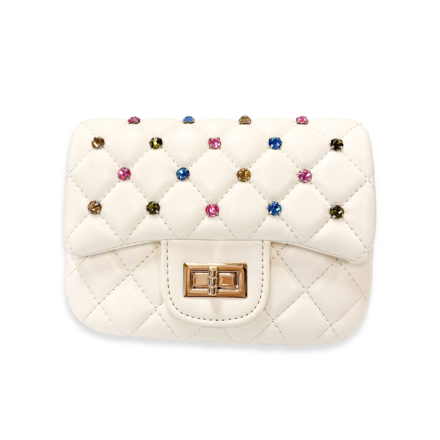 Colorful Gems Quilted Purse