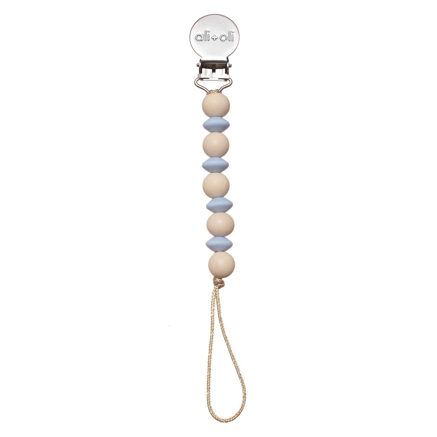 Ali+Oli Silicone Mini Pacifier Clip | Mint