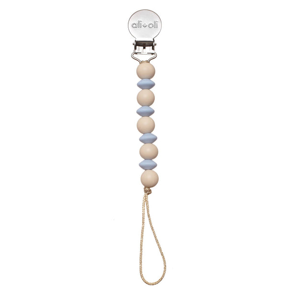 Ali+Oli Silicone Mini Pacifier Clip | Mint