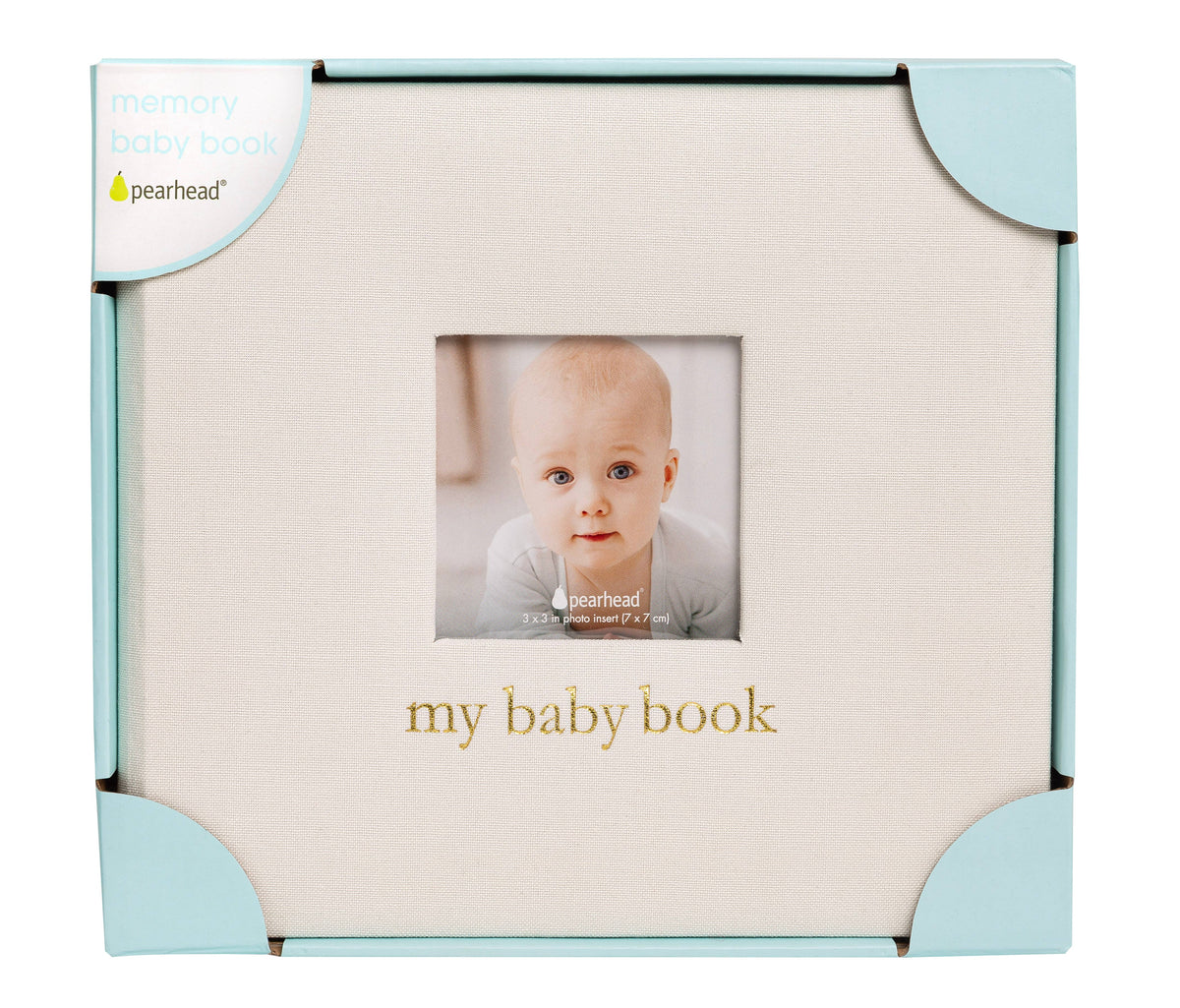 Ivory Linen Baby Memory Book