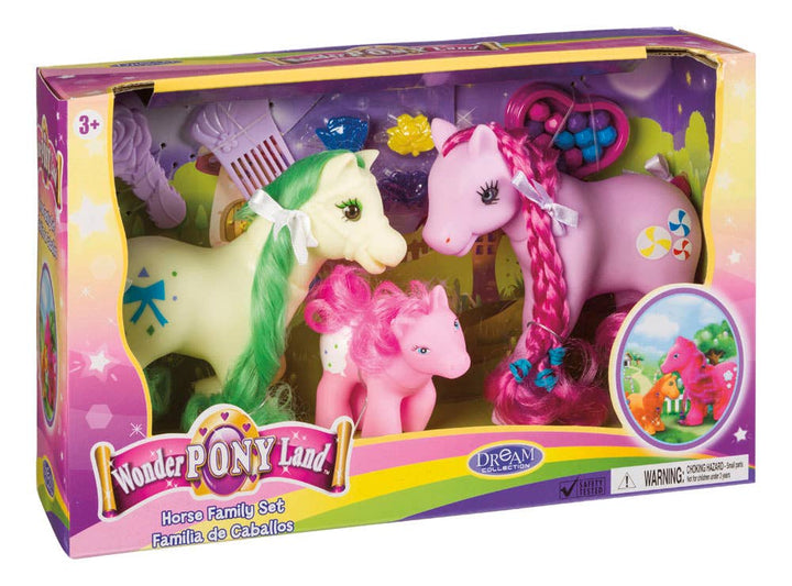Wonder Pony Land Horse & Family Set
