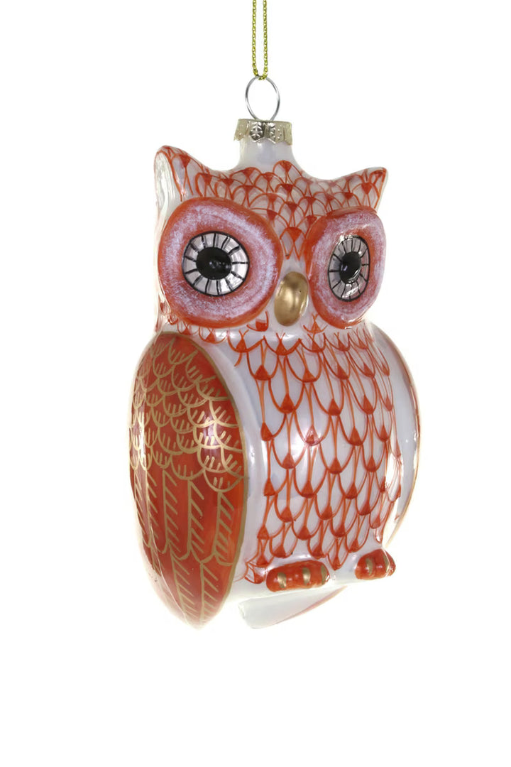 Calico Owl Ornament