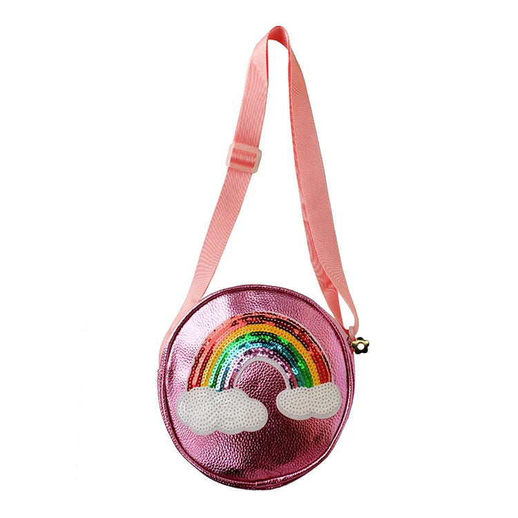 Sequin Rainbow Purse | Pink