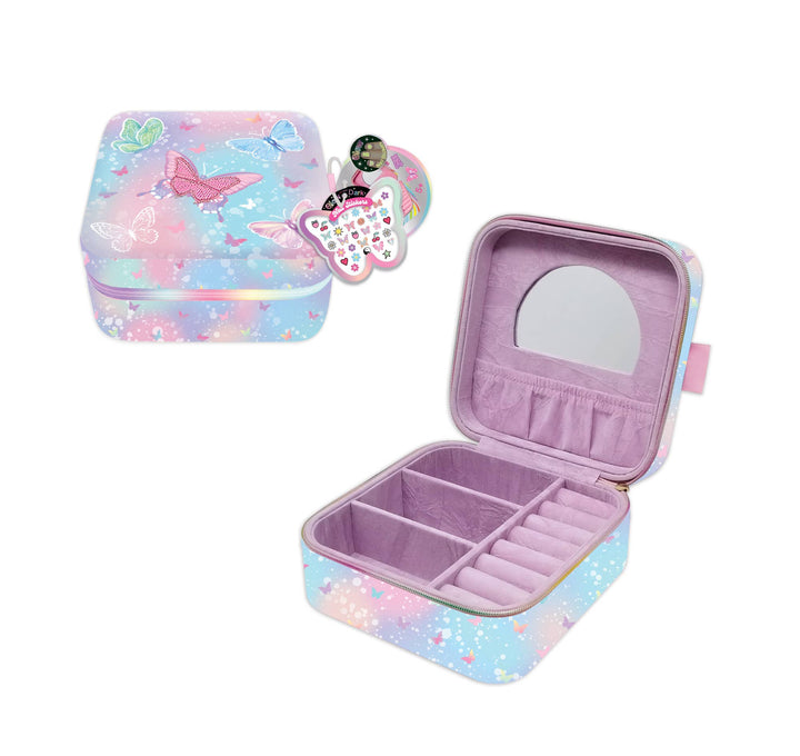 Jewelry Box with Mirror | Tie Dye Butterfly
