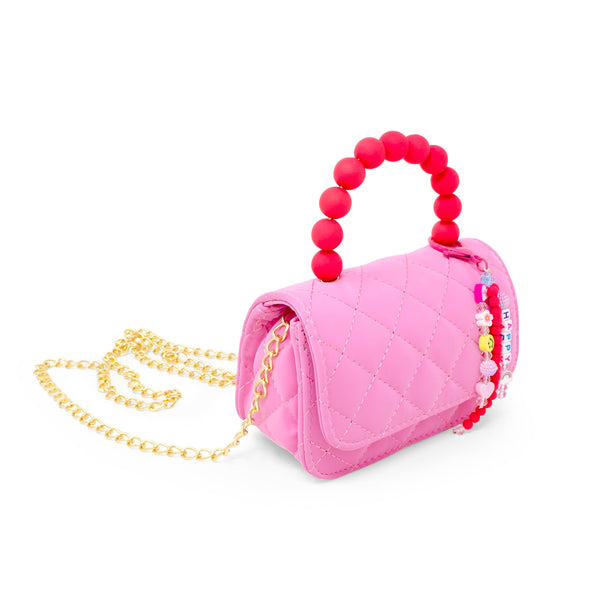 Pearl Handle Message Charm Handbag for Kids